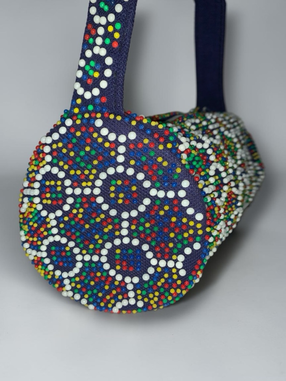 v i n t a g e :: Whimsical Candy Beaded Barrel Purse - Picture 6 of 14